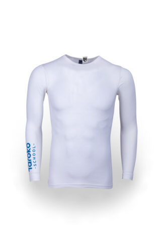 Taroko LS Thermal Shirt, White with print, Unisex