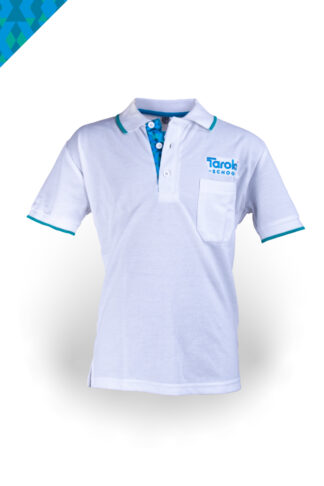Taroko SS Golfer, White with green tipping, Younger Kids, Unisex